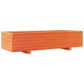 vidaXL Záhradný kvetináč voskovohnedý 110x40x26,5 cm masívna borovica