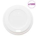 vidaXL Papierové viečka na šálky kávy Ø60 mm 4oz 1000 ks biely plast