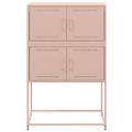vidaXL Komoda ružová 68,5x38,5x107 cm oceľ