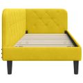 vidaXL Rohový rám postele Žltá 80 x 200 cm Zamat