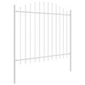 vidaXL Záhradný plot WOERDEN 4 ks 170 x 190 cm Biela