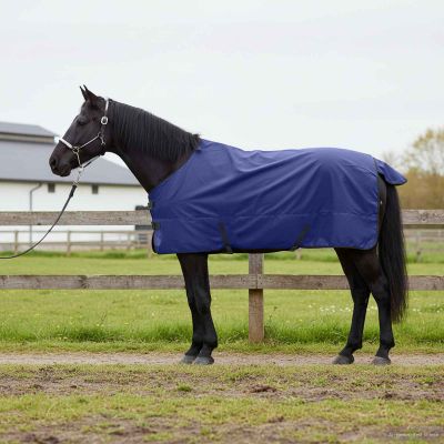 vidaXL Plášť pre kone Tmavozelená a čierna 115 cm Polyester