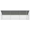 vidaXL Klietka pre sliepky 3 ks Strieborná 600 x 200 x 200 cm