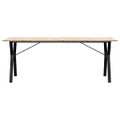 vidaXL Jedálenský stolík v tvare Y 200x100x75 cm borovica a oceľ
