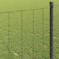 vidaXL Euro plot 1,6 x 10 m Železo potiahnuté PVC Sivá
