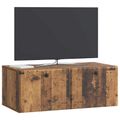 vidaXL Nástenná TV skrinka 78,5 x 41 x 30 cm Staré drevo