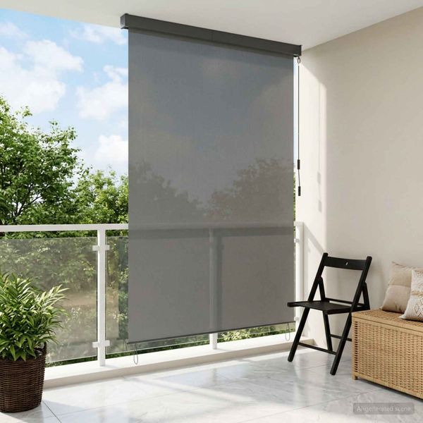 vidaXL Roleta Svetlosivá 140 x 250 cm Textil a hliník