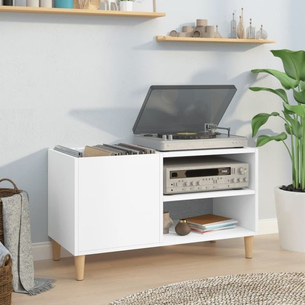 vidaXL Skrinka na platne biela 84,5x38x48 cm kompozitné drevo
