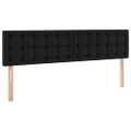vidaXL Postel s úložným prostorem a matrací Čierna 180 x 200 cm