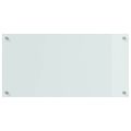 vidaXL Kuchynský obklad 2 ks Biela 80 x 40 cm tvrdené sklo