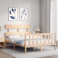 vidaXL Posteľ bez matraca 140x200 cm masívna borovica