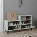 vidaXL Botník betónovo sivý 102x36x60 cm spracované drevo