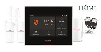 iGET HOME X5 Advanced - Inteligentný Wi-Fi/GSM alarm, v aplikácii aj ovládaní IP kamier a zásuviek, CZ app