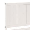 vidaXL Extra dlhá posteľ bez matraca biela 100x210 cm masívne drevo