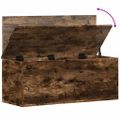 vidaXL Úložný box dymový dub 90x35x35 cm spracované drevo