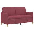 vidaXL Sofa s úložným priestorom Víno červené 152 x 78 x 87 cm