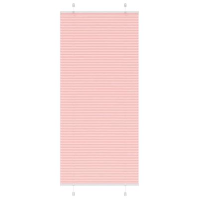 vidaXL Plisovaná roleta ružová 85x200 cm šírka látky 84,4 cm polyester