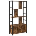 vidaXL Regál na knihy 80 x 30 x 155,5 cm Kompozitné drevo Dymová dub