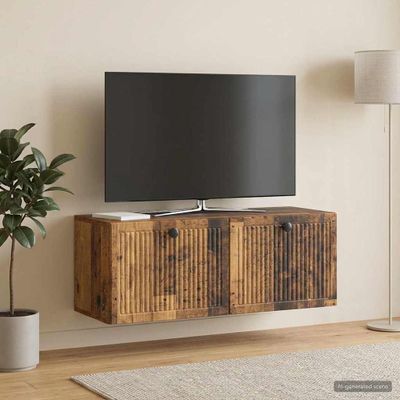 vidaXL Nástenná TV skrinka Nástenný Staré drevo 78,5 x 31 x 30 cm