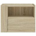 vidaXL Nástenné nočné stolíky 2 ks dub sonoma 45x30x35 cm