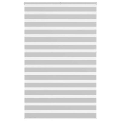 vidaXL Zebrová roleta svetlosivá 150x230 cm šírka látky 145,9 cm polyester