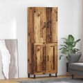 vidaXL Highboard 2 ks Staré drevo 69,5 x 34 x 180 cm