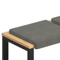 vidaXL Vankúš na lavičku 2 ks manšestr Svetlosivá Hĺbka 35 cm