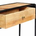 vidaXL Prístavný stolík 118x30x75 cm masívne mangovníkové drevo