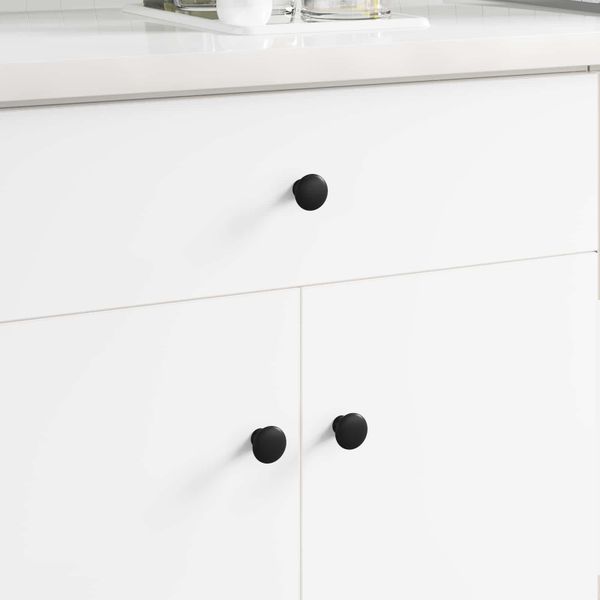 vidaXL rukoväť 12 pcs Čierna Ø30 mm Hliník