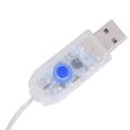vidaXL Vianočné soby 4 ks modré 160 LED akrylové