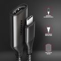 AXAGON RVC-HI2M, USB-C -> HDMI 2.0a redukcia / adaptérov, 4K/60Hz HDR10 Kábel, USB-C (M) na HDMI 2.0a (F), 4K, 60Hz, 0,25m, čierny