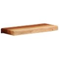vidaXL Nástenné police 2 ks 40x20x3,5 cm, akáciový masív