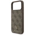 Obal Guess 4G Small Classic Logo MagSafe pre iPhone 17 Pro Max hnedý
