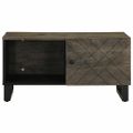 vidaXL Konferenčný stolík, čierny 80x50x40 cm, mangový masív