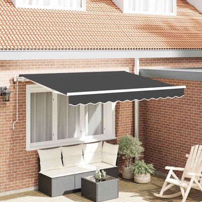 vidaXL Zatemniteľná markíza Antracit 250 x 200 cm látka