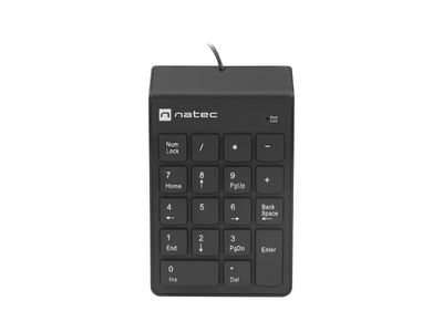 Numerická klávesnica Natec GOBY 2/Drôtová USB/Čierna