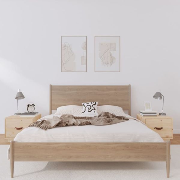 vidaXL Nočné stolíky 2 ks 40x34x35 cm borovicový masív