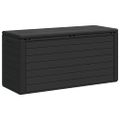 vidaXL Záhradný úložný box antracitový 116x44x55 cm