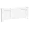 vidaXL Kryt na radiátor biely 205 cm MDF