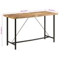 vidaXL Barový stôl 180x70x107 cm masívne mangové drevo a železo