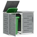vidaXL Úložisko kontajnera na odpad for 2 Bins 240L Nehrdzavejúca oceľ