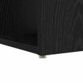 vidaXL Stôl Čierny dub Kompozitné drevo 108 x 55 x 103.5 cm