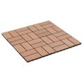 vidaXL Dlažba na terasu 22 ks Hnedá 30 x 30 cm WPC