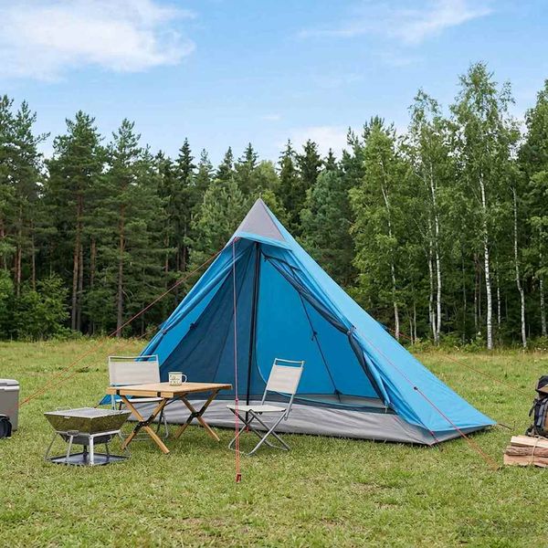 vidaXL Stan na batohovanie Modrá 222 x 85 x 125 cm