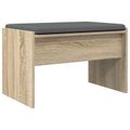 vidaXL Predsieňová lavica s vankúšom Sonoma dub 63 x 38 x 40 cm