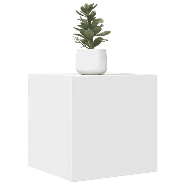 vidaXL Nástenná TV skrinka biela 30,5x30x30 cm