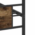 vidaXL Posteľný rám bez matraca dymový dub 80x200 cm kompozitné drevo