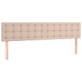 vidaXL Boxspring posteľ s matracom kapučínová 160x200 cm umelá koža