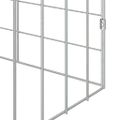 vidaXL Klietka pre králiky Strieborná 400 x 78 x 78 cm