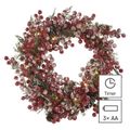 LED zdobený vianočný výzdoba, 38 cm, 3x AA, vnútorný, teplá biela, časovač